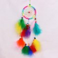 thumbnail image 4 of Kokovifyves Spring and Summer Decorations Colorfull Circular Feather Hang Crafts Handmade Home Hanging Craft, 4 of 9