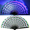thumbnail image 6 of SDFGTstore Fluorescent Bamboos Raves Fan Foldable Design Perfect for Event Nightclubs, 6 of 14