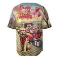 thumbnail image 2 of Be My Valentine's Goldendoodle Truck Full of Love Flower Balloon All Over Print 3D Baseball Shirt Doodle Dog Lover Gifts Idea Softball Sport - 02029, 2 of 6