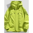 thumbnail image 4 of SUNSIOM Men Hooded Jacket Long Sleeve Zipper Jacket Solid Autumn Outwear Tops with Pockets, 4 of 6