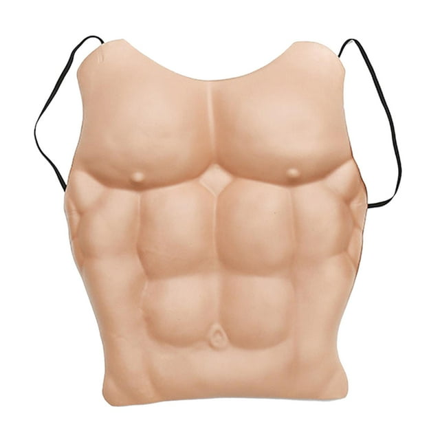 Lifelike Fake Male Chest Comfortable for New Year Parties Masquerade Parties
