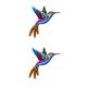 thumbnail image 3 of Naiovety Colgador colgante de colibrí de hierro forjado, colgador de decoración Universal para el hogar, arte de dormitorio, pájaros Azul 2Conjunto, 3 of 6