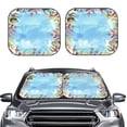 thumbnail image 2 of Yiaed Sea and Fish Print Car Front Windshield Sun Shade,Foldable Anti-UV Car Sunshade for Front Window for Most Vehicles-Medium, 2 of 5