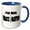 Blue/White, variant on 3drose, Funny Cute Ive Been Vaccinated Covid19 Pandemic Cartoon Hypodermic, 11oz Mug