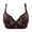 Coffee, variant on Sokhug Women's Plus Size Bra,Casual Lace Shaping Cup Plus Size Extra-Elastic Wirefree Underwear