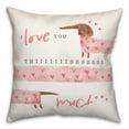 thumbnail image 2 of Creative Products Love You This Much 18 x 18 Spun Poly Pillow, 2 of 3