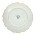 thumbnail image 3 of Gibson Elite Malibu Shore 16 Piece Scallop Stoneware Reactive Glaze (Service for 4) Ceramic Plates and Bowls Dinnerware Set - Shiny Cream White, 3 of 13