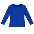 thumbnail image 4 of Long Sleeve Girls Shirts Crewneck Ribbed Knit Stretch Shirt Soft Casual Layering Girls Tops Size 15-16 Years, 4 of 4