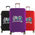 thumbnail image 2 of Footprints Printed Luggage Cover Suitcase Protector Thicker Elastic Dust Covering for 18-28 Inch Trolley Case Travel Accessories blue L, 2 of 6