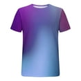 thumbnail image 5 of VBTAPA Mens Short Sleeve Gradient Print T-shirts Slim Fit Casual Workout Graphic Tees Summer Hipster Tops Light Blue XXXL, 5 of 6