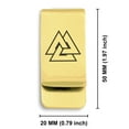 thumbnail image 2 of Stainless Steel Viking Valknut Classic Slim Money Clip Credit Card Holder, 2 of 2