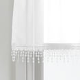 thumbnail image 5 of Mainstays Macrame Tailored Curtain Valance, Single Panel, White, 50'' W x 18" L, 5 of 5
