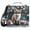 Cute Fox Twinkling Lights Snow, variant on Haosy 3 Ring Zipper Binder with Shoulder Strap Waterproof Trapper Keeper 2 Inch D-Ring 500 Sheets Capacity, Cute Hedgehog Sitting on Mushroom
