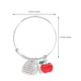 thumbnail image 2 of MasteelfCA Adjustable Bracelet Engraved Message Bracelet Teacher Appreciation Bangle Gift, 2 of 7