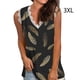 thumbnail image 3 of Chaleco de algodón Qarigey para mujer camiseta Sin mangas holgada estampada verano, 3 of 4