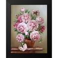 thumbnail image 2 of Buzin, Igor 19x24 Black Modern Framed Museum Art Print Titled - Bouquet on a marble table, 2 of 5