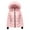 Pink, variant on Baberdicy Women's Long Hooded Quilted down Coat, Warm Winter Padded Maxi Jacket with Pockets , Student Hooded down Jacket, Quilted Winter Parka, School Coat Pink Xxl