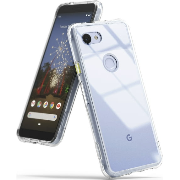 Ringke Fusion Case Compatible with Google Pixel 3a XL, Transparent PC Back TPU Bumper Drop Protection Phone Cover - Clear