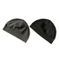 thumbnail image 1 of 2 piezas de gorro para dormir, cálido y forro para casco, ideal para viajes, personas mayores, dormir y hacer ejercicio. negro y gris, 1 of 10