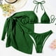 thumbnail image 2 of Conjunto Cómodo de Traje de Baño de Mujeres, Traje de Baño Sexy Y de Moda de Color Sólido para las Vacaciones en la Playa, 2 of 7