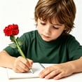 thumbnail image 7 of Under $5 FEOLGEHLY 2Pcs Medium Point Black Gel Pen, 0.7mm Plastic Simulation Flower Pen, Smooth Writing Pen for Office, Journaling, Home & Daily Note Taking, 7 of 7