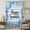 LightBLue, variant on Summer Ocean Sheer Curtains 108" Extra Long for Living Room, Blue Coastal Starfish Seashell Conch Plaid Light Filtering Privacy Drapes, Semi Sheer Window Treatment for Floor to Ceiling Window