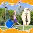 thumbnail image 2 of RedSwing  LED Climbing Rope Swings for Trees, Heavy Duty Plastic Disc Swing Seat for Kids and Adults with Hanging Strap and Snap Hooks, Multicolor, 2 of 9