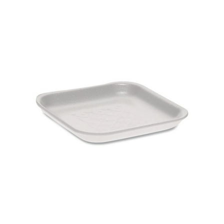 Pactiv Supermarket Tray, #1S, 5.1 x 5.1 x 0.65, White, Foam, 1,000/Carton
