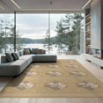 thumbnail image 2 of ODIKA 6'x9' Yellow Geometric Modern Design Washable Area Rug Stylish Indoor Outdoor Patterned Decor for Family Room, Living Mater Bedroom, Non-Slip, Easy Care, 2 of 7