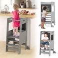 thumbnail image 1 of Taburete de cocina Montessori para niños pequeños Standing Tower INFANS, 1 of 9