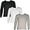 3 Pack- Nuetral, variant on SLM Men's Thermal Undershirt Waffle Knit Lightweight Base Layer Insulated Long Sleeve Top