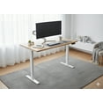 thumbnail image 2 of Bureau Debout Électrique 140x60 cm / 73 - 122 cm Hauteur Réglable Bureau Assis-Debout, Préréglages de Mémoire et Détection de Collisions - Bois, 2 of 6
