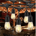 thumbnail image 3 of Vintage Serie Cadena De Luces LED Focos De Plastico Incluidos Guirnaldas Vintage Para Exterior Jardin Resistentes Al Agua Impermeable Clavija Enchufable Expansible (15 Focos, 5 Metros, Luz Calida) genérica serie de focos, 3 of 9