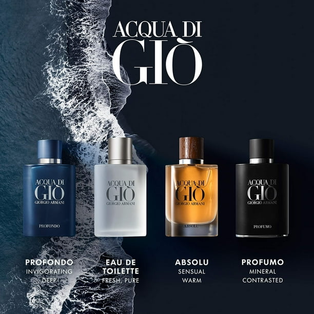Gio Armani Acordes Principales Notas De Acqua Di Gio Profumo