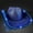 Blue, variant on Red Fedora, Neon Cowboy Hat, Disco Cowgirl Hat with Light for Club, Sparkly Glitter Space Cowboy Hat Fun Metallic Holographic Party