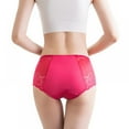 thumbnail image 5 of Xmarks Women's Period Underwear Lace Panties Middle Waisted Breathable & Soft Ladies Brief for Women, 5 of 10
