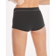 thumbnail image 4 of Hanes Originals Women's Seamless Rib Boyfit Underwear, Neutrals, 6-Pack Black/Deep Glow/Black L, 4 of 4
