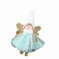 thumbnail image 1 of Christmas Angel Hanging Ornaments, Tree Decorations With Bells, Plush Crafts Elves Pendants for Xmas Home Party（green）, 1 of 3