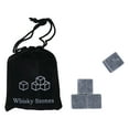 thumbnail image 2 of HJQEQVD Stones Ice Cube Rocks Set of 4 Reusable Whisky Wine Beverage Rocks With Velvet Gift Pouch for Indoor Outdoor Bar Party Accessories Best Fathers Day Gift Idea, 2 of 2