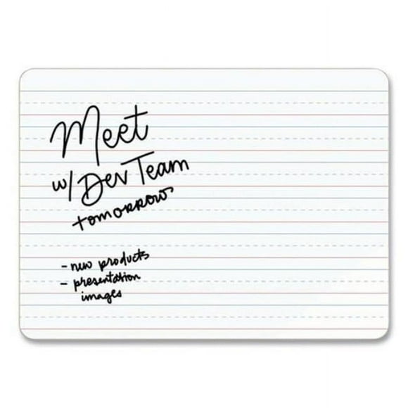 U Brands UBR483U0001 Double-Sided Dry Erase Lap Board, White - Pack of 10