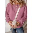 thumbnail image 4 of Winter Casual Sweatshirt - Meadow Mauve with Long Sleeves and Fleece Lining - [ZhiHiMeRi] | (US 16-18)XL, 4 of 9