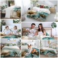 thumbnail image 5 of Queen 4 Piece Bedding Set Retro Watercolor Flowers Tulip Soft Breathable Duvet Cover and Pillowcase, Spring Farmhouse Floral Duvet Cover Set Bed Sheets for Bedroom Dormitory Guest Room, 5 of 9