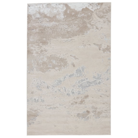 Jaipur Living Cisco Abstract Light Gray/ Silver Round Area Rug (8' RND)