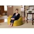 thumbnail image 3 of Chill Sack Bean Bag Chair, Memory Foam Lounger with Micorsuede Cover, Kids, 3 ft, Lemon, 3 of 4