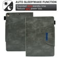 thumbnail image 4 of Decase Tablet Case for iPad 9th 8th 7th Generation,Magnetic Leather Smart Protective Case Card Slots Wallet Rugged Shockproof Kickstand Cover for iPad 10.2 inch 2021/2020/2019,Gray, 4 of 5