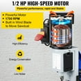 thumbnail image 2 of KFFKFF Carpentry Mortise Equipment, 1/2 HP 1700RPM Powermatic Drill, Featuring Adjustable Work Station Benchtop Mortising Device, Designed for Crafting Round and Square Holes, 2 of 9