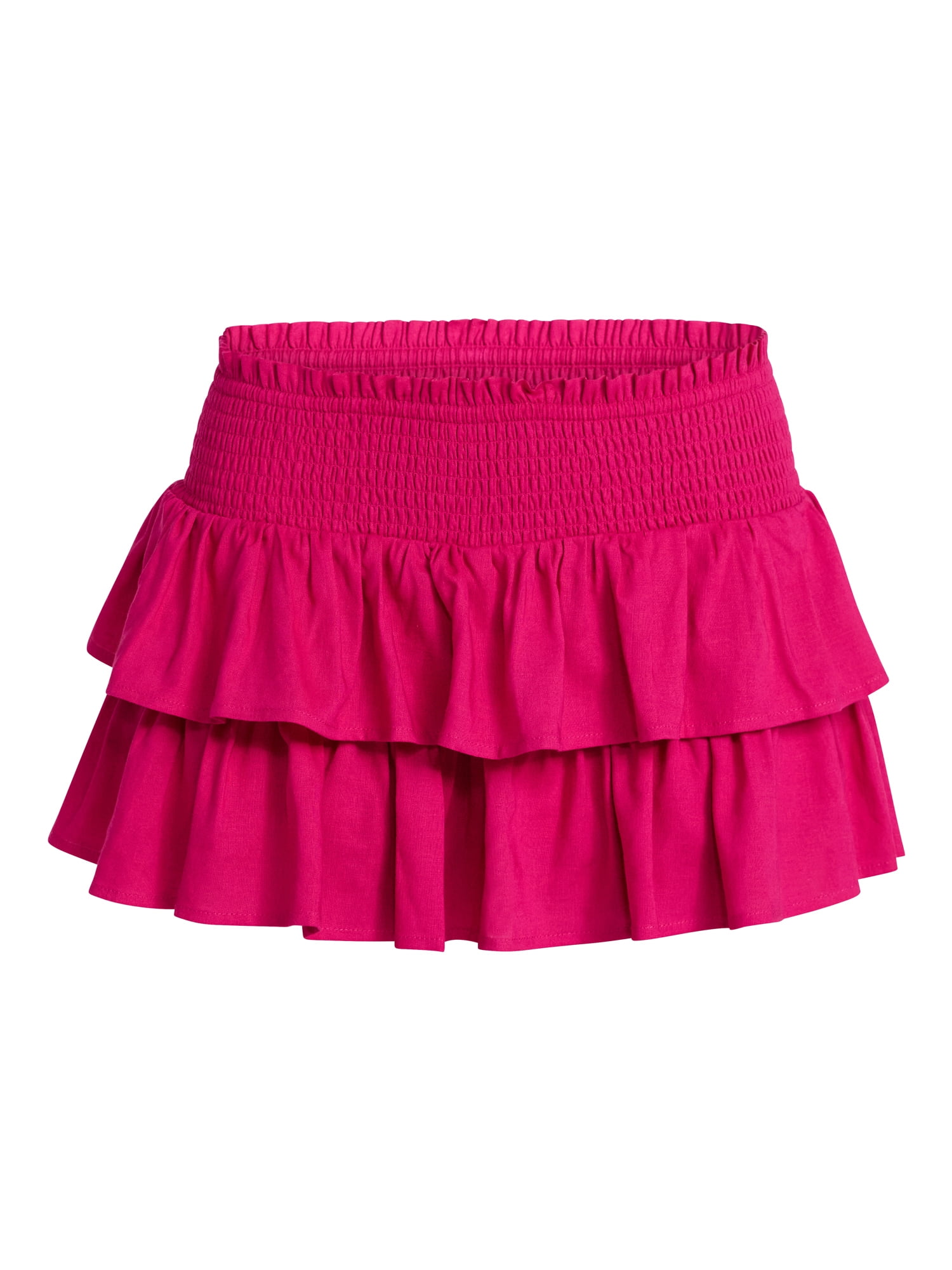 No Boundaries Ruffle Mini Skort, Women's XXS-XXL