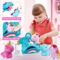 thumbnail image 2 of Peluche KMUYSL Unicorn para niñas de 3 a 8 años con bolsa arcoíris, 2 of 7