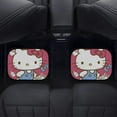 thumbnail image 4 of Hello Kitty Car Floor Mats 4PC Set Anti Skid Vehicle Floor Mat Car Carpet for Front Rear Seats Universal Auto Interior Accessories, 4 of 8