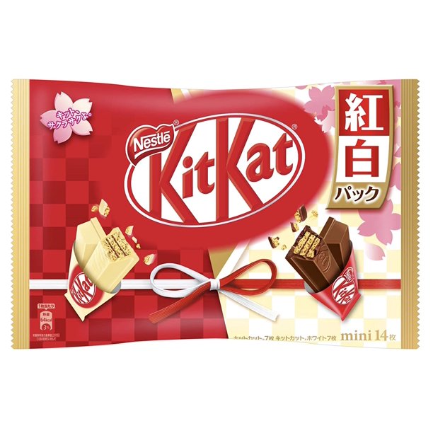 Nestle Kit Kat Red & White Chocolate 14 Pieces Per Pack Japan Import